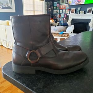 Mens leather dress boots
